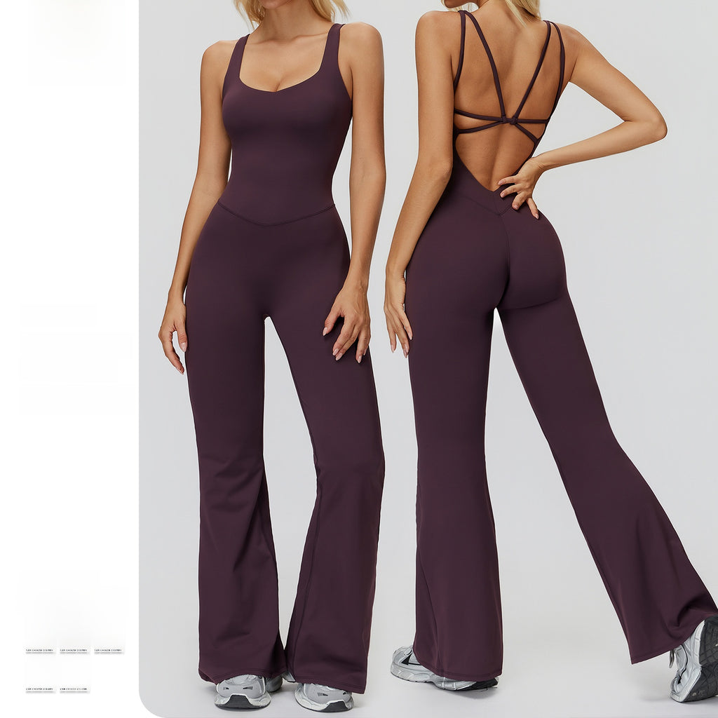 Womens Brushed Yoga Jumpsuit