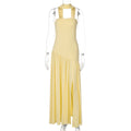 Elegant Strapless Backless Dress
