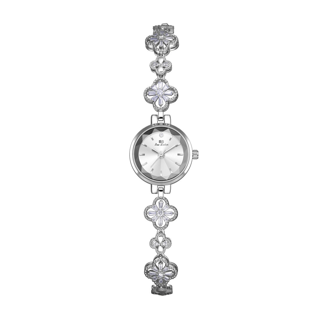 BS Four-Leaf Clover Zircon Women's Watch