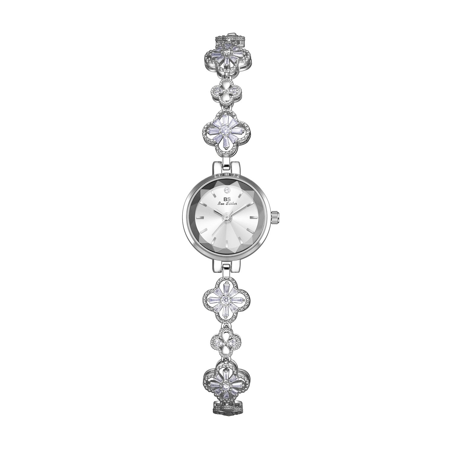 BS Four-Leaf Clover Zircon Women's Watch