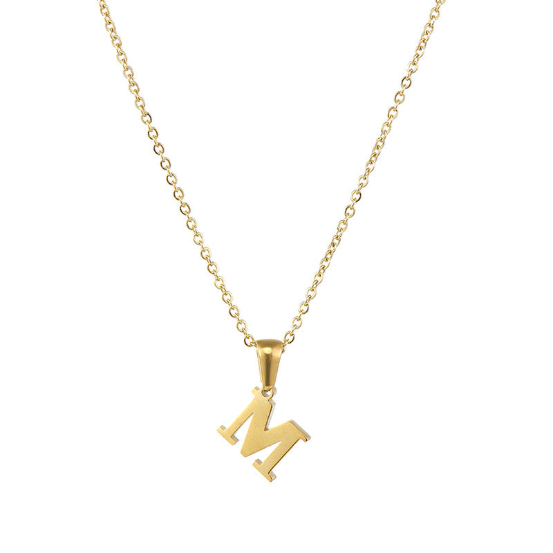 Alphabet Pendant Necklace