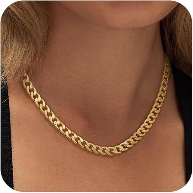 Stainless Steel Electroplated Gold Geometric Necklace