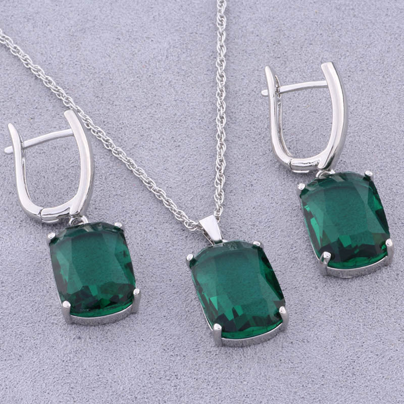 Minimalist Geometric Earrings and Necklace Set