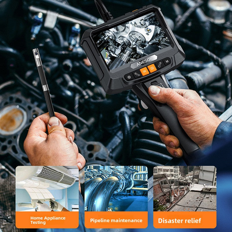 Dual-Lens Waterproof Inspection Probe with HD Display