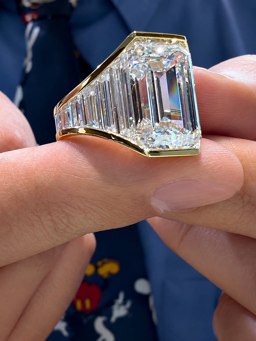 European Style Vintage Emerald Cut Zirconia Ring