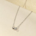 S925 Sterling Silver Double Heart Necklace