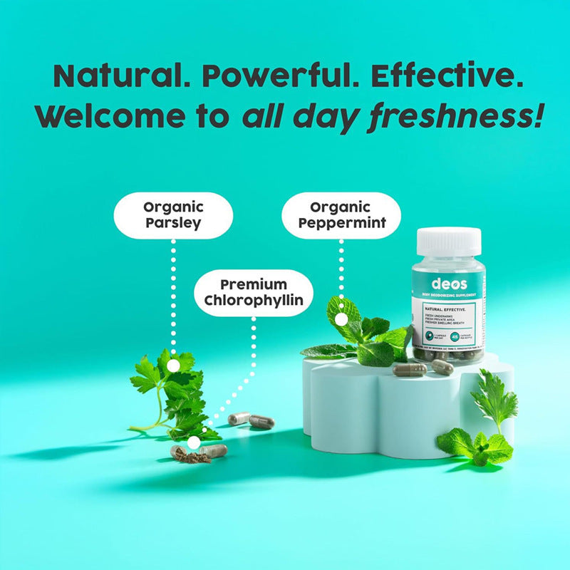 Chlorophyll Dietary Supplement Capsules
