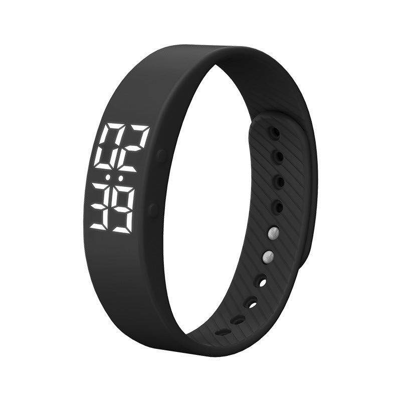 New Cross-Border Powerful Vibrating Alarm Clock Bracelet Men's Electronic Watch Vibrating Silent Dormitory Wake-Up Artifact Step Counting Luminous