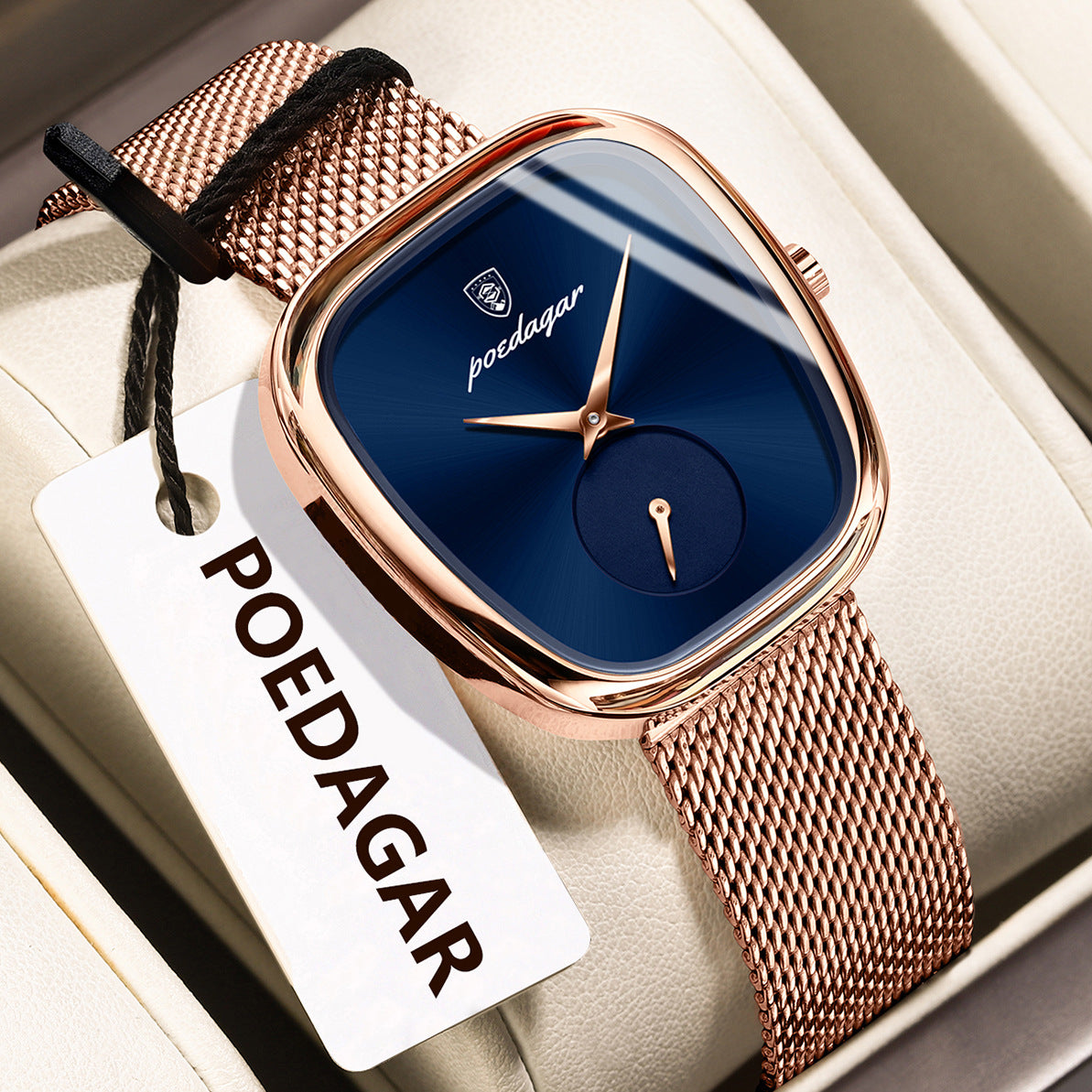 Fashion Quartz Women's Watch with Stainless Steel Mesh Strap