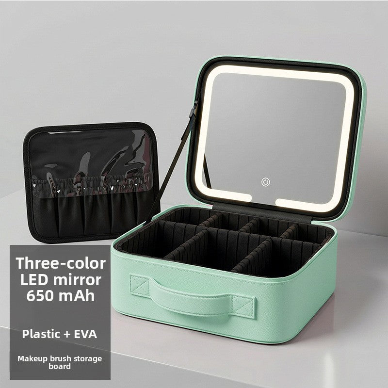 LED Lighted Makeup Bag with Mirror