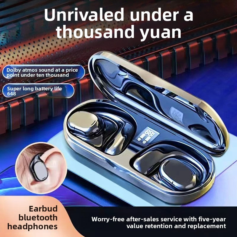 Wireless Bone Conduction Bluetooth Headphones with Noise Reduction
