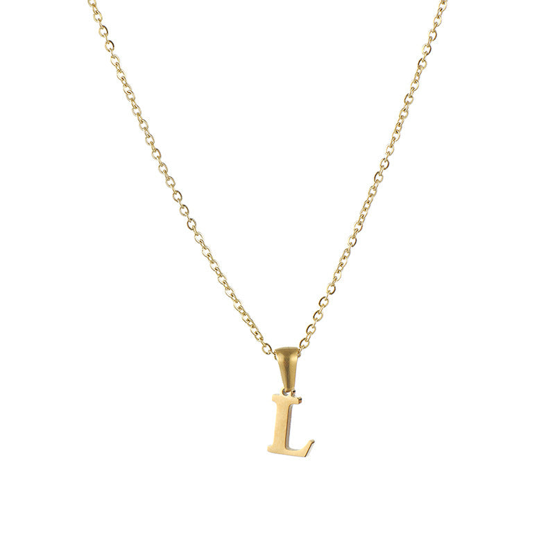 Alphabet Pendant Necklace