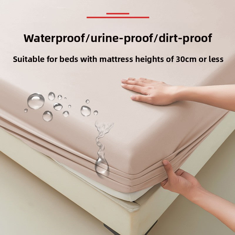 Waterproof fitted sheet for home use