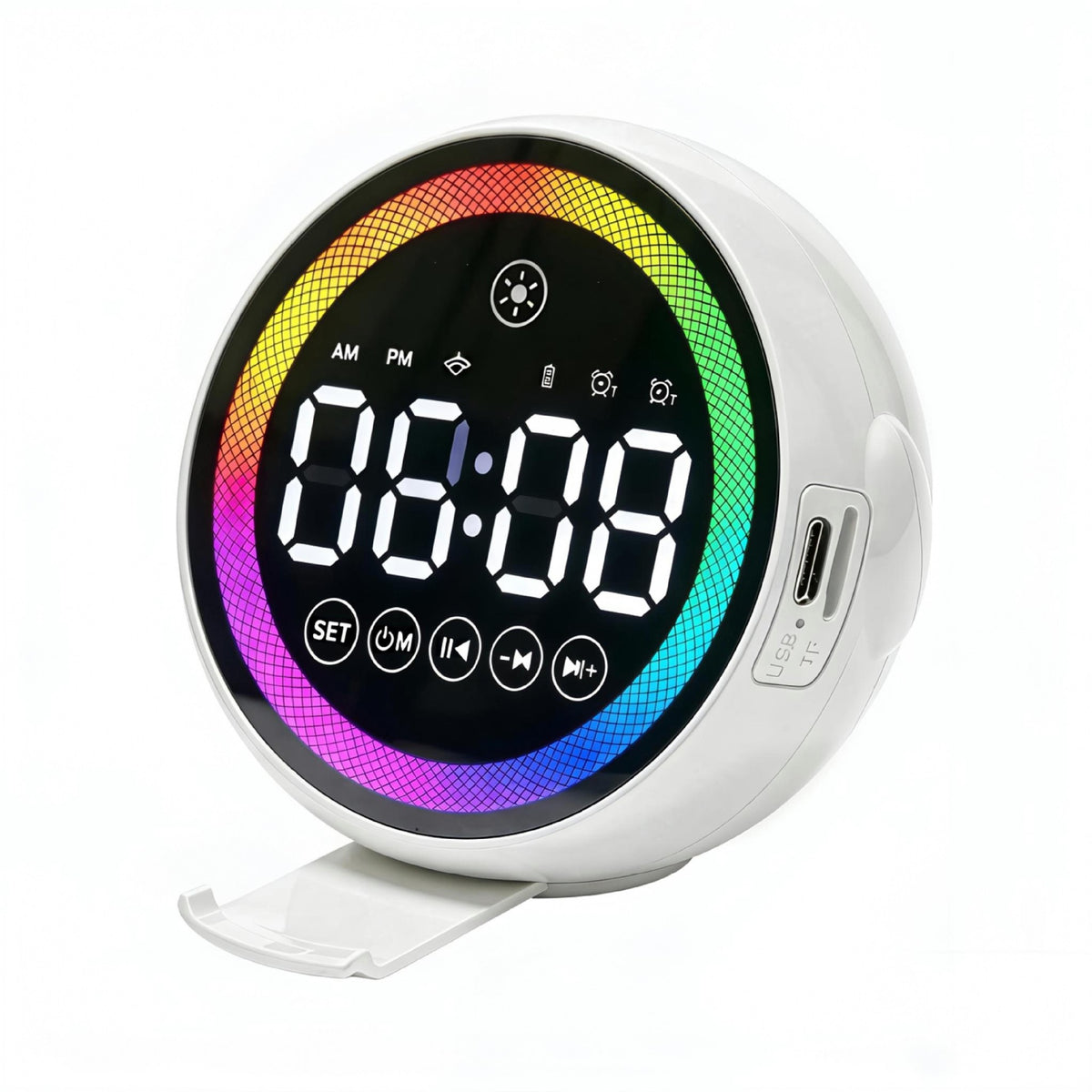 Bluetooth AI intelligent voice multi-functional audio alarm clock