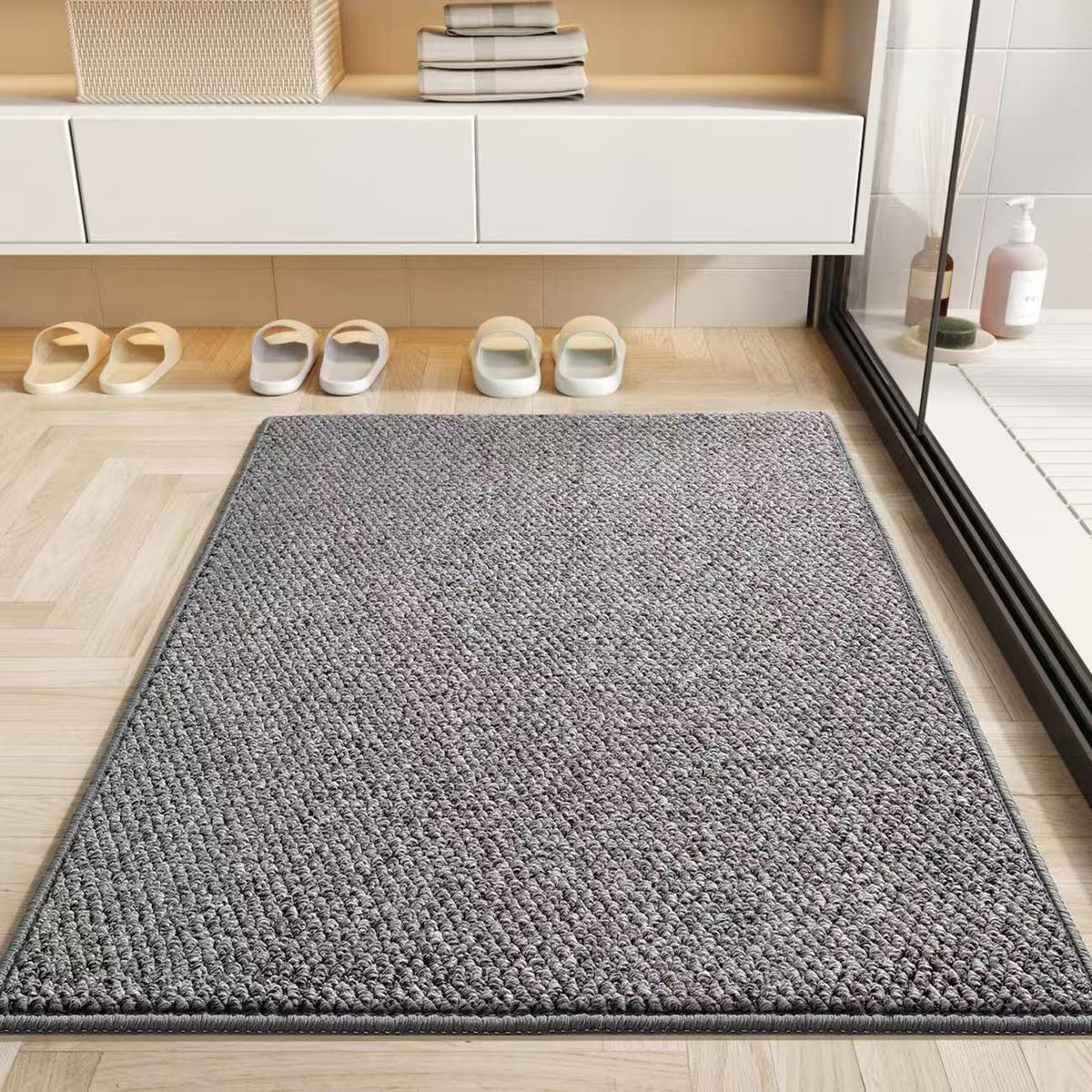 Absorbent Non-Slip Sisal Bathroom Doormat