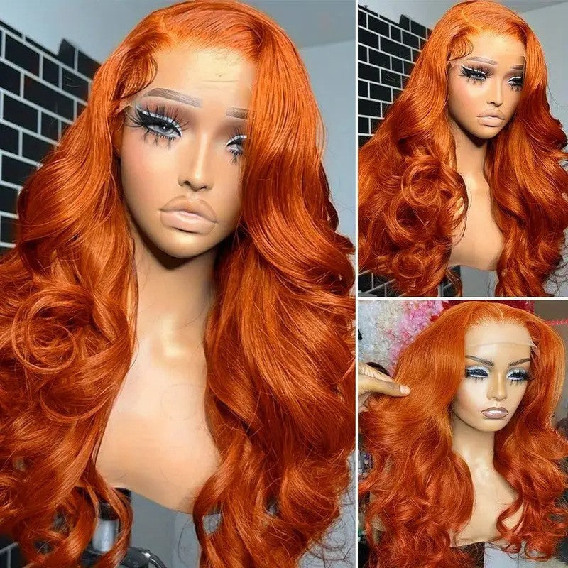 Machine Made Lace Wig Long Curly Hair