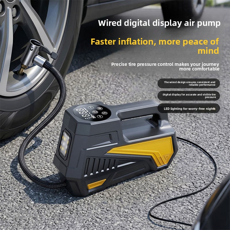 Portable Car Tire Pump with Digital Display