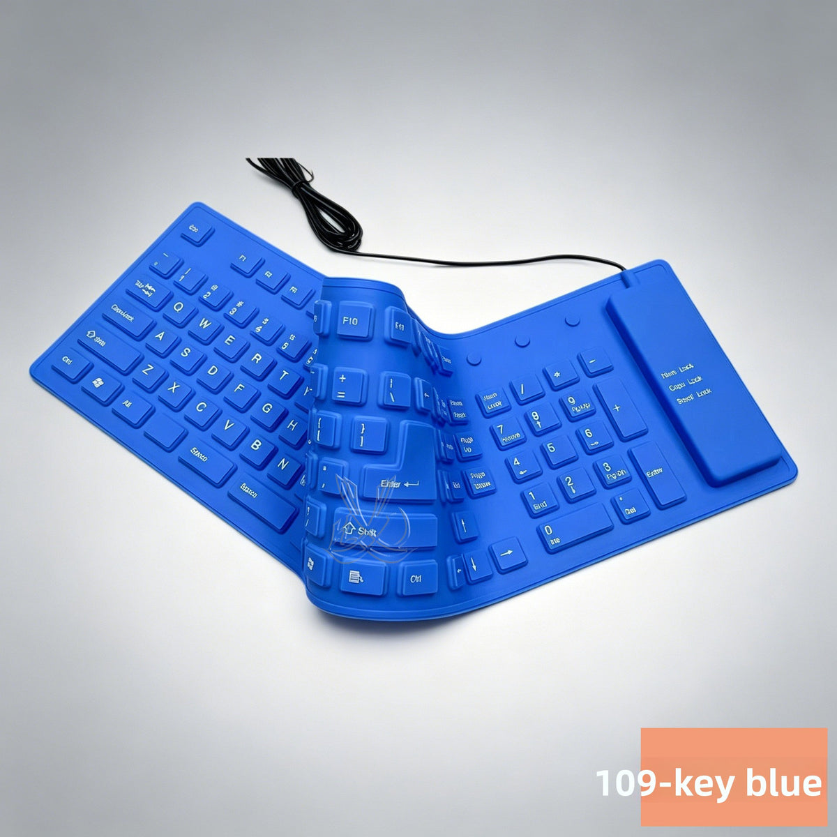 Silicone Mute Soft Keyboard USB Wired Folding