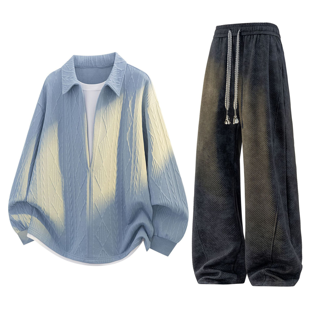 Men's Casual Two-Piece Sweatshirt Set