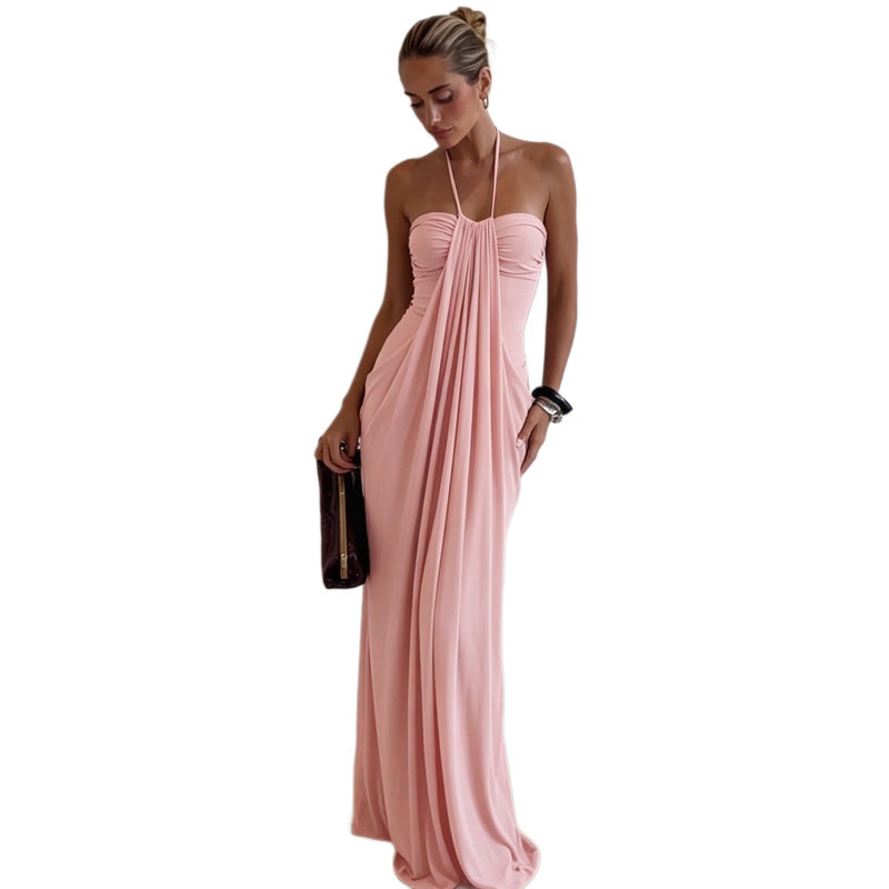 Halter Neck Backless Summer Dress
