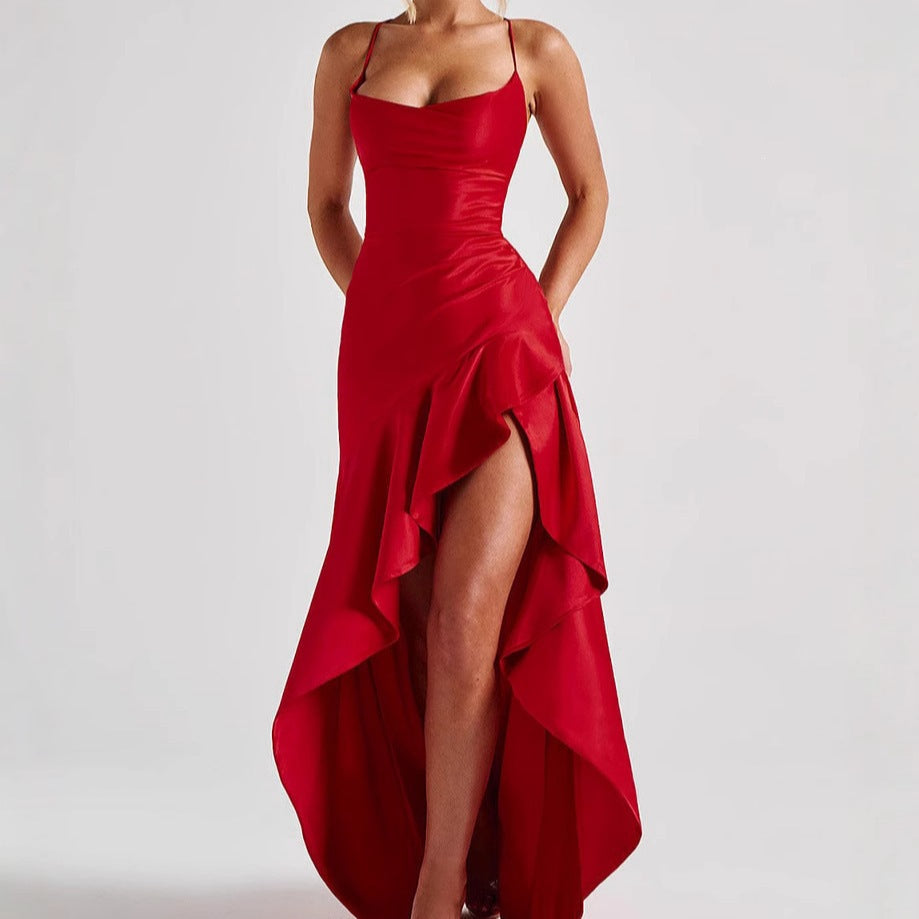 Strappy Backless Maxi Dress