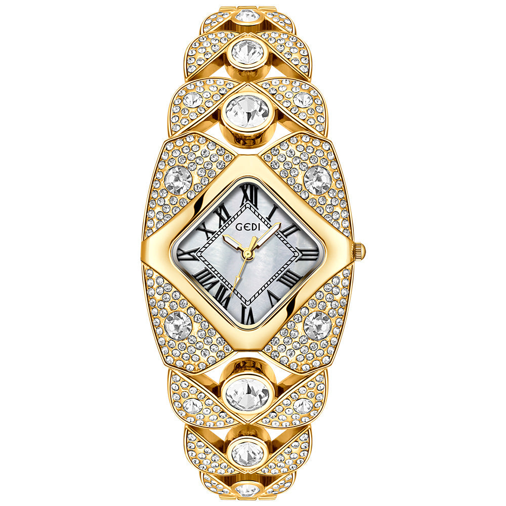 Luxury Diamond Retro Bracelet Women's Watch