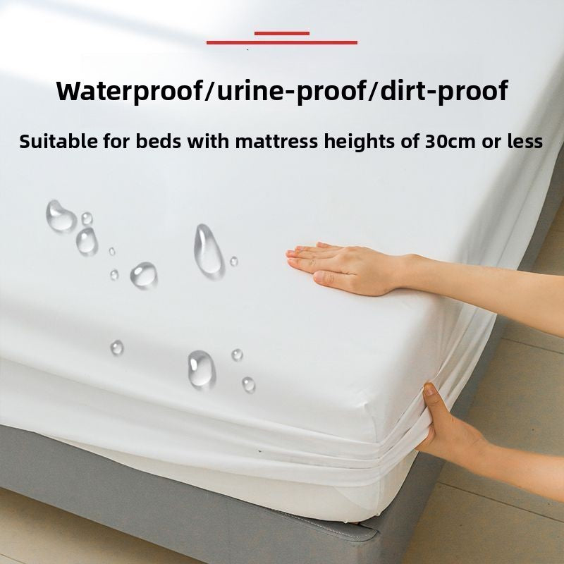 Waterproof fitted sheet for home use