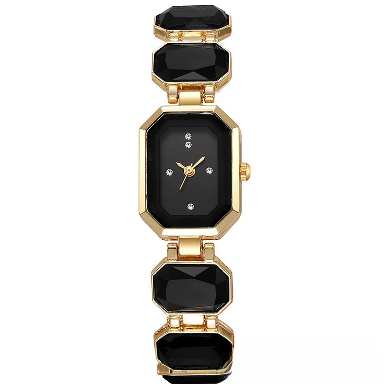 Square Crystal Quartz Watch