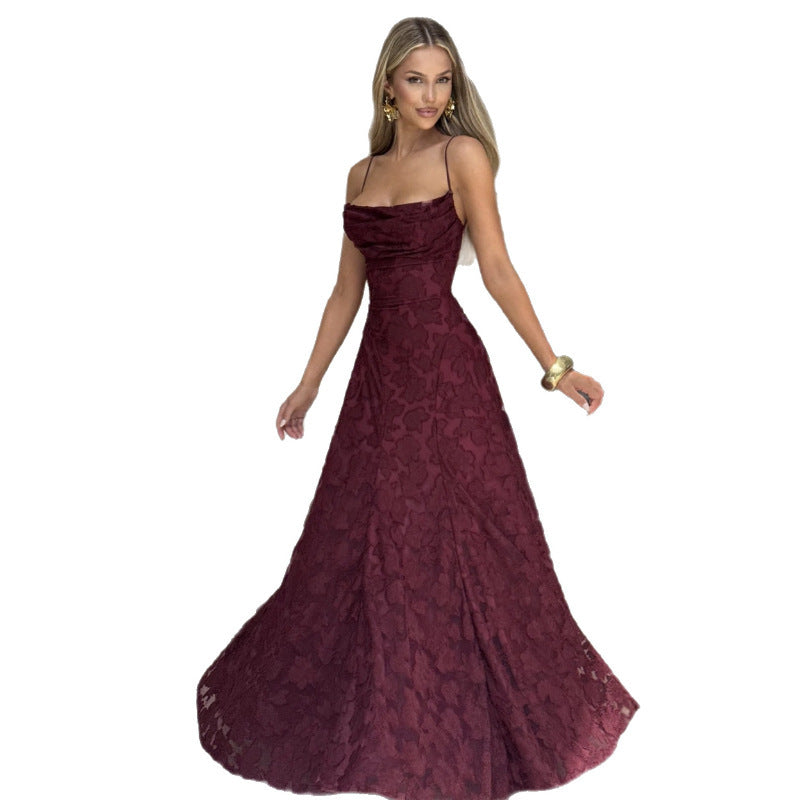 Elegant Backless Slip Dress