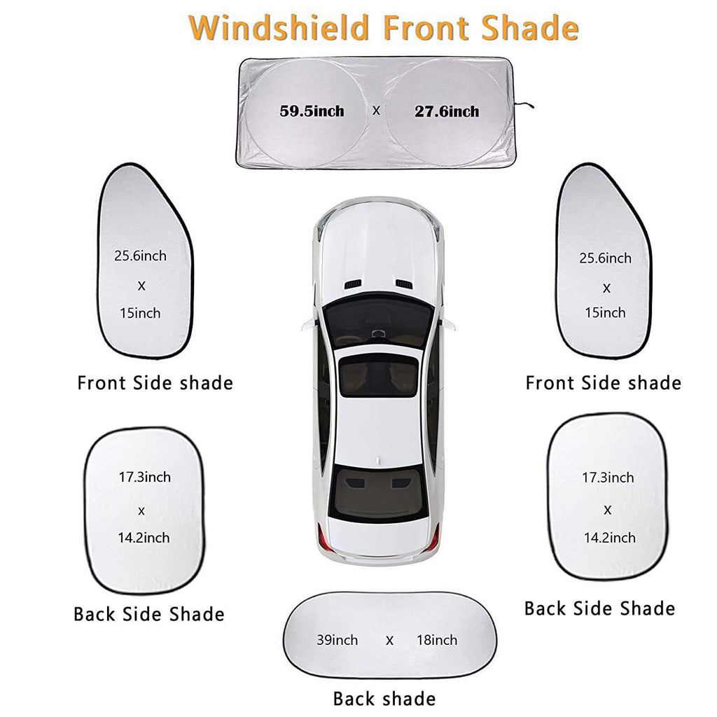 Car sunshade and heat-insulating front windshield cover