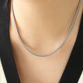 Geometric Gold Plated Titanium Steel Necklace