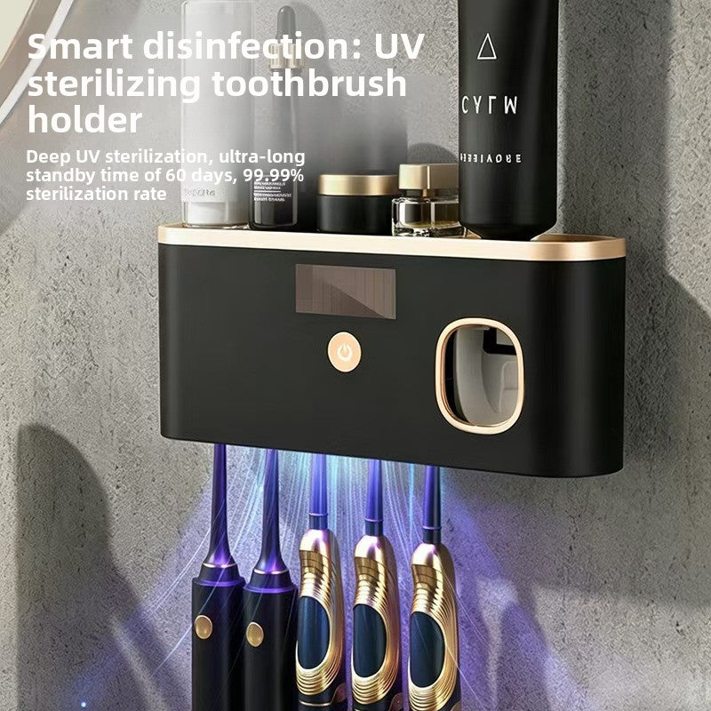UV Sterilizing Toothbrush Holder with Suction Cup