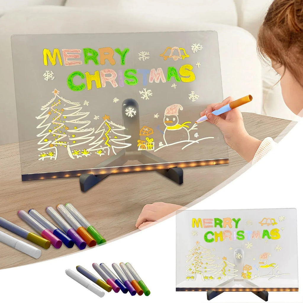 DIY Childrens Luminous Writing Board