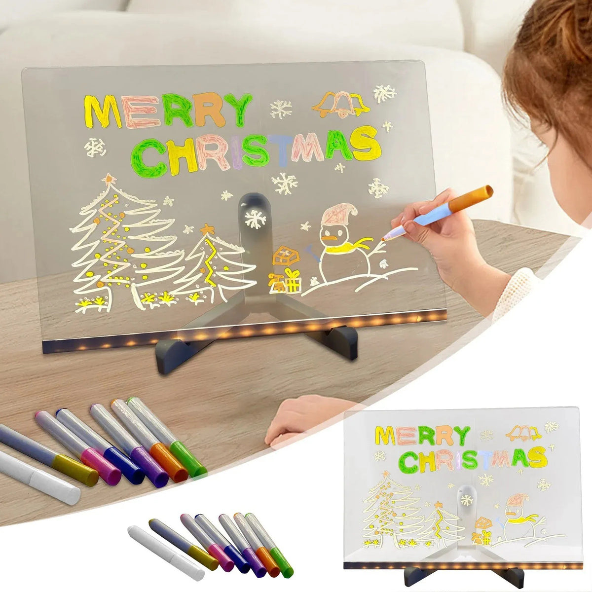 DIY Childrens Luminous Writing Board