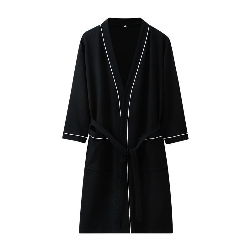 Pure Cotton Absorbent Bathrobe for Men and Women