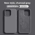 Solid Silicone Full Coverage Phone Case for iPhone 11-17 Series