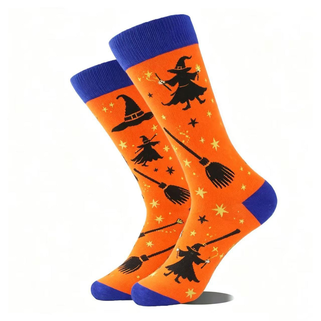 Halloween Themed Mid-Calf Cotton Socks