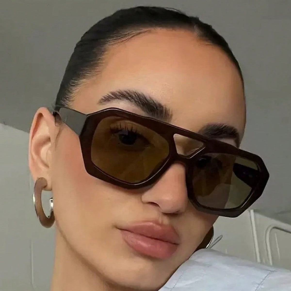 Retro Square Frame Sunglasses