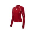 Women's Half-Zip Slim Fit Long Sleeve Yoga Top