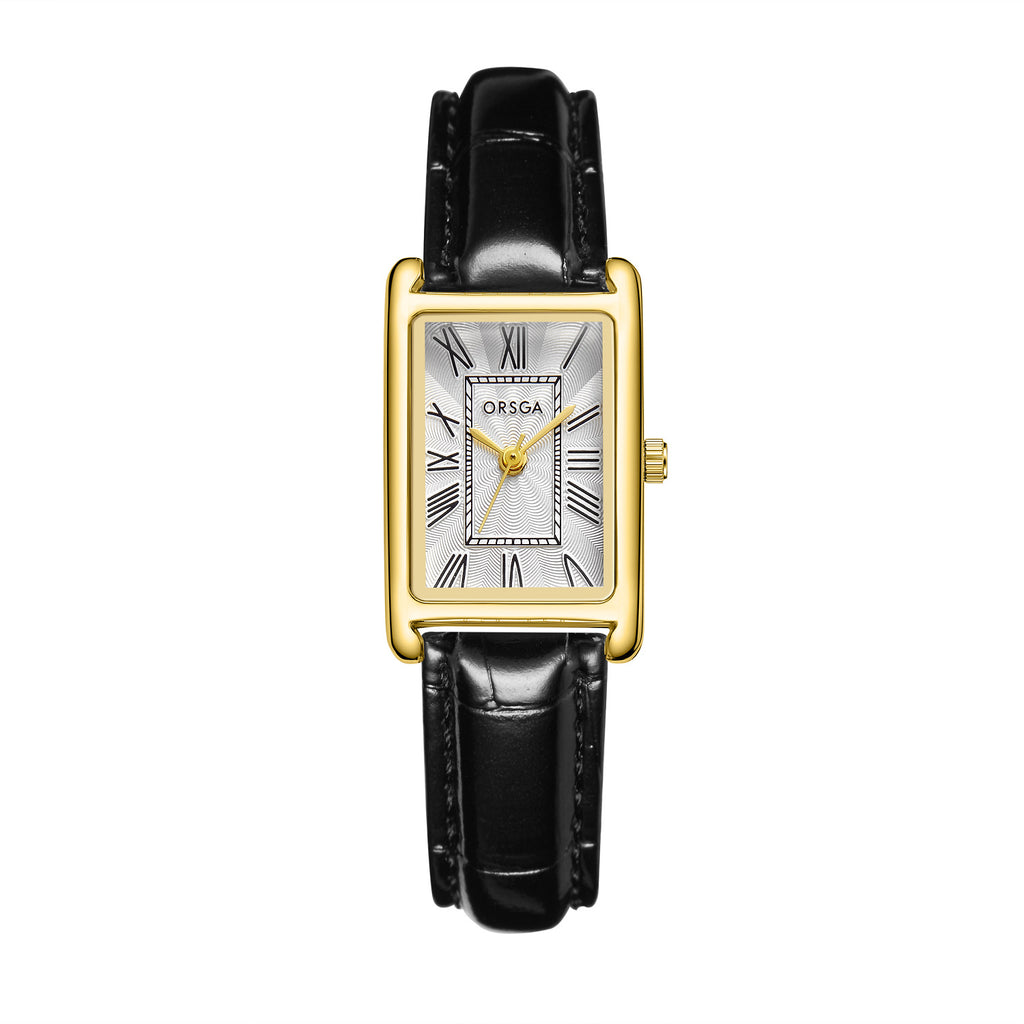 Women Square Stainless Steel Quartz Watch