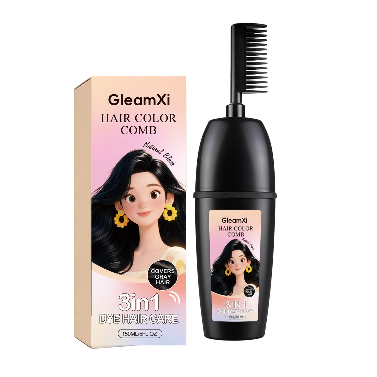 GleamXi Plant-Based Hair Care Comb
