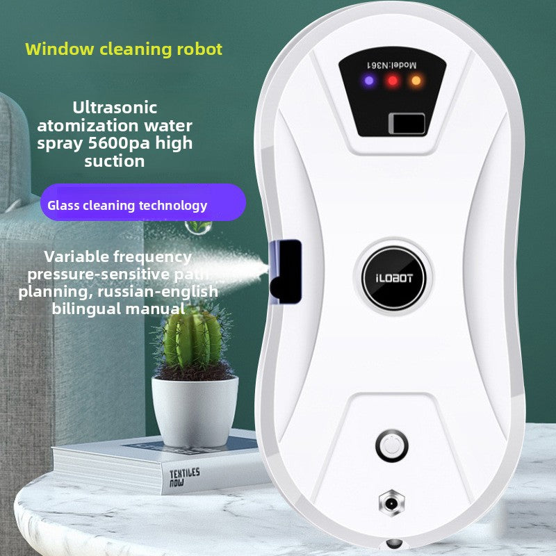 Automatic Window Cleaning Robot with Water Spray