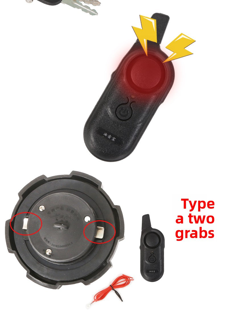 Anti-theft alarm for large truck fuel tanks