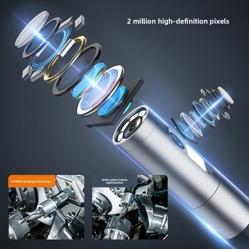 Dual-Lens Waterproof Inspection Probe with HD Display