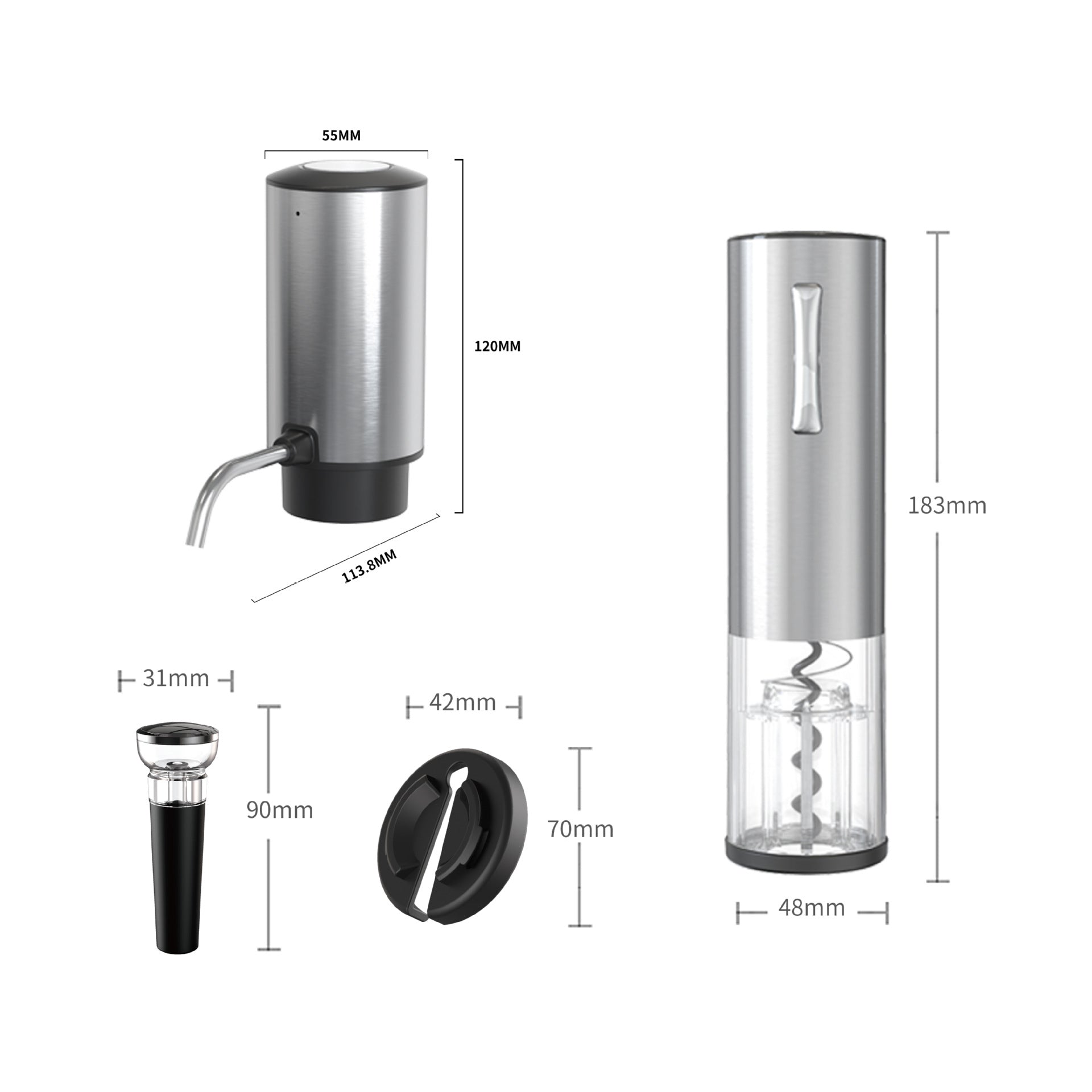 Automatic Electric Wine Opener and Decanter Set