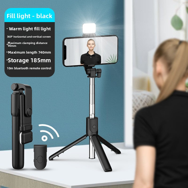 Bluetooth Selfie Stick with Tripod and Fill Light