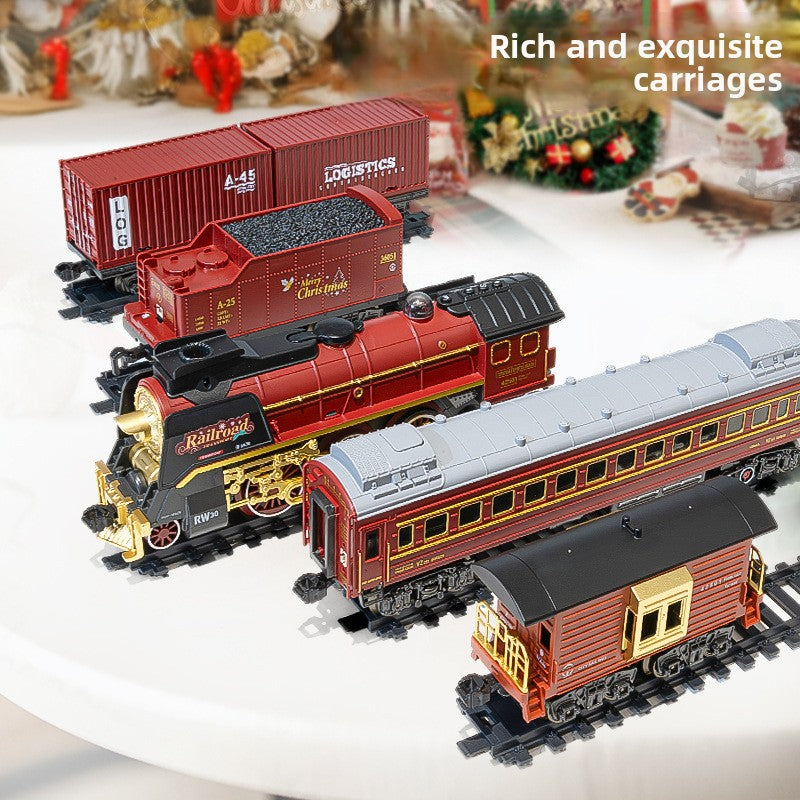 Christmas electric remote control train toy