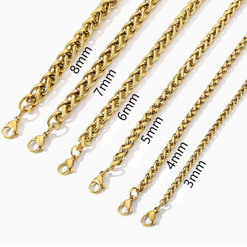 Titanium Steel Keel Chain Necklace