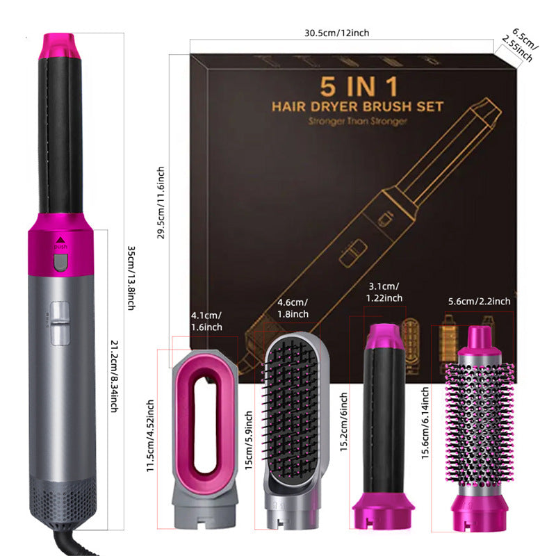 Five-in-one multifunctional hair dryer hair straightener