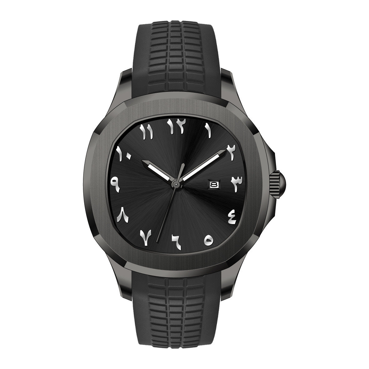 Classic Waterproof Quartz Watch with Silicone Strap